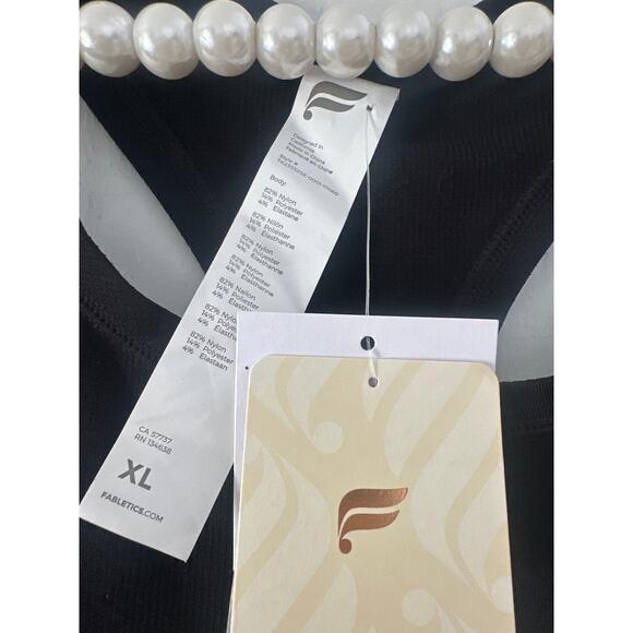 Fabletics black tank top Sz XL gym wear - Picture 4 of 5